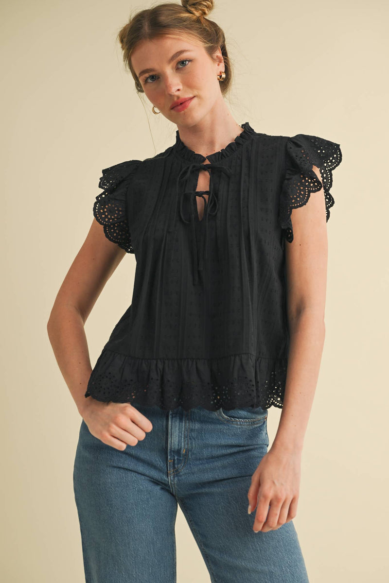 Lovely Lace Trim Top main image 0