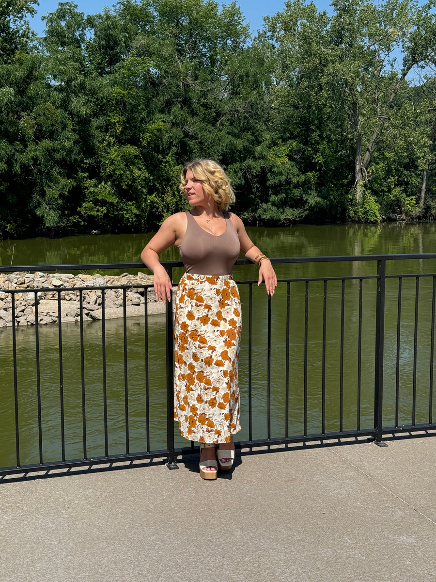Anna Midi Skirt - Tropical [S-L]