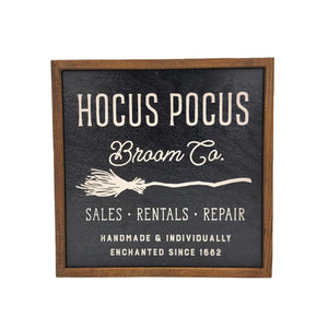Hocus Pocus Broom Co. Sign