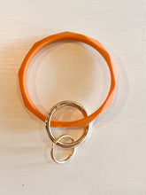 Geo Prismatic Shaped Key Ring in Orange