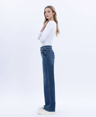 Clare 90'S Super High Rise Wide Leg Jeans