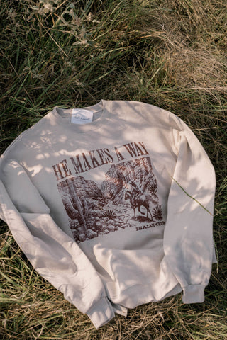 He Makes A Way Pullover | Christian Pullover