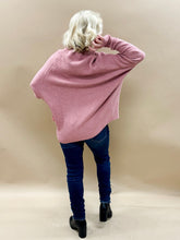 Monica Oversized Sweater Top in Pink