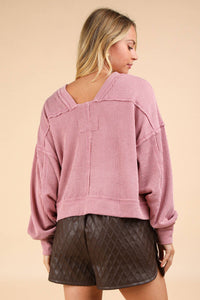 Audrey Comfy Knit Top in Cedarwood