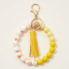 Bead Bracelet Keychains with Tassel