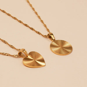 Sunburst 18K Gold Plated Necklace