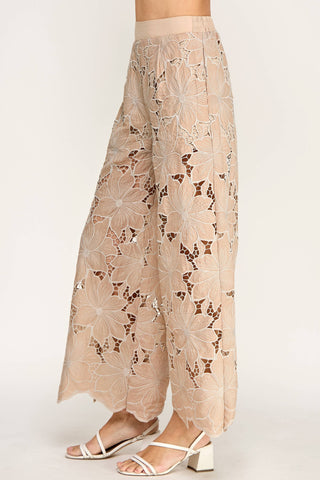 Audrey Floral Lace Pants