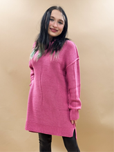 Esme Oversized Sweater Dress in Rose