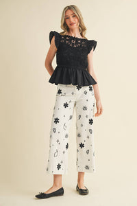 Gwen Crochet Lace Top