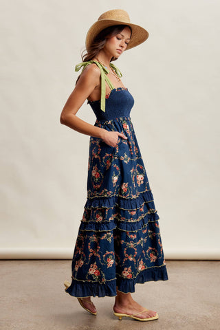 Faye Floral Maxi Dress