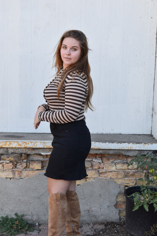Cora Mock Neck Knit Cardigan