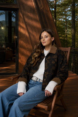 Maeve Floral Denim Jacket