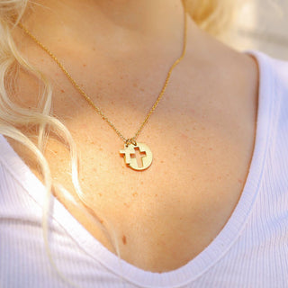 Faith Two Piece Cross Necklace