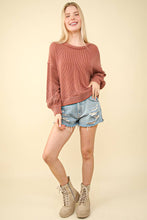 Audrey Comfy Knit Top in Cedarwood