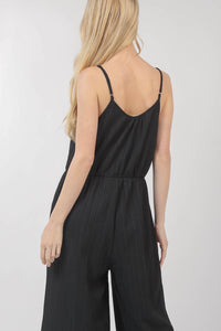 Blake Wide Leg Jumpsuit in Black