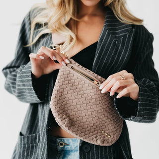 Suede Westlyn Bum Bag in Taupe