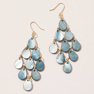 Tear Drop Mother of Pearl Earrings