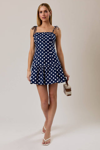 Ruby Polka Dot Mini Dress