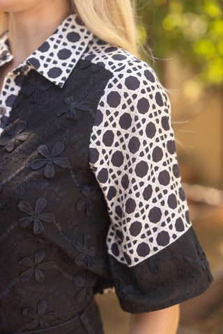 Marlo Floral Button-up Top