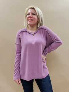 Elena top in Mauve