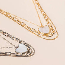 Heart Charm Layered Necklace