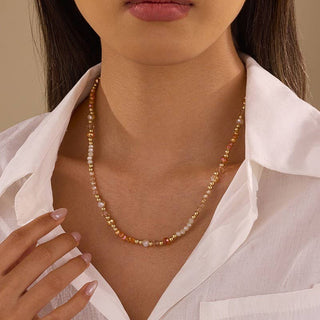 Whitney Faceted Glass Bead Necklace