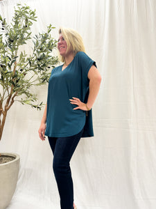 Elaine Top in Teal