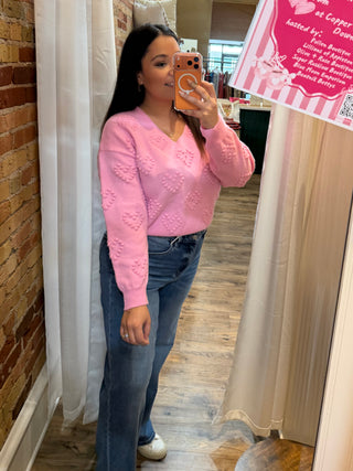 Soft Knit Valentine Heart Sweater