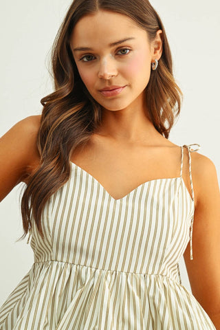 Olivia Stripe Balloon Top
