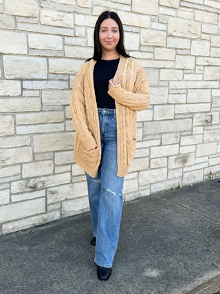 Coffee Runs Cardigan