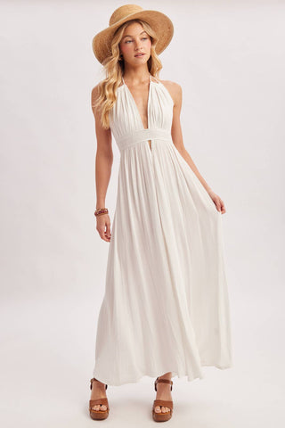 Santorini Halter Maxi Dress