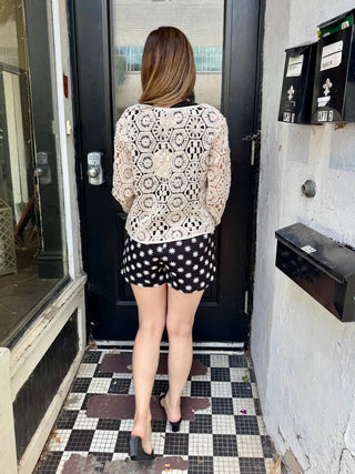 Open Front Crochet Cardigan