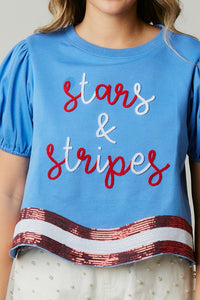 Stripes and Stars Top