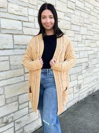 Coffee Runs Cardigan