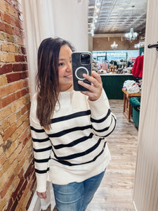 Maria Striped Sweater Top