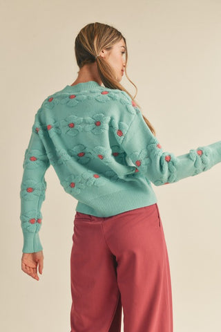 Sherpa Floral Sweater