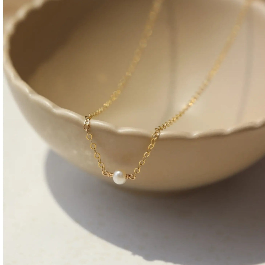 Mini Pearl Necklace by token