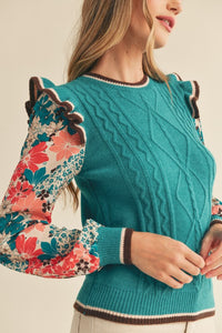 Blooming Knit Sweater