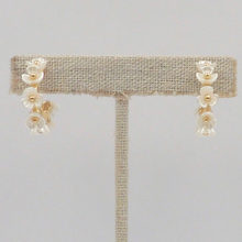 Pearl Flower Hoop Earring