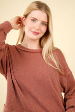 Audrey Comfy Knit Top in Cedarwood