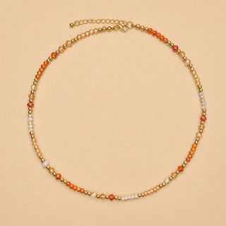 Whitney Faceted Glass Bead Necklace