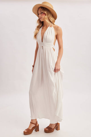 Santorini Halter Maxi Dress