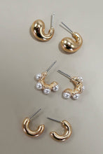 Anna Trio Pearl Hoops