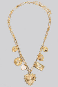 Emma Heart Charms Necklace