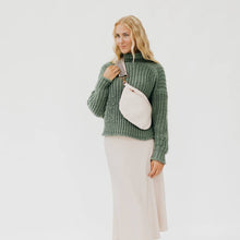 Westlyn Woven Bum Bag in Metallic Gunmetal