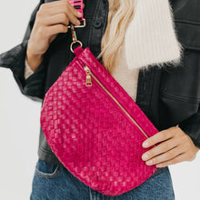 Westlyn Woven Bum Bag in Metallic Gunmetal