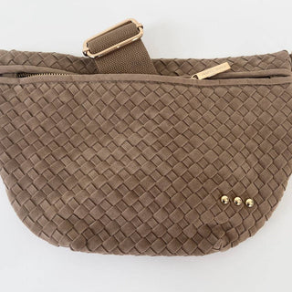 Suede Westlyn Bum Bag in Taupe