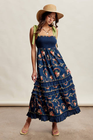 Faye Floral Maxi Dress