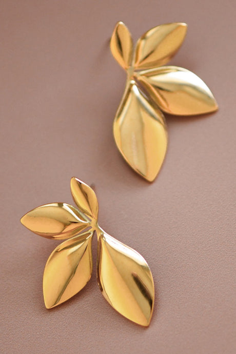 Leaf Post Earrings