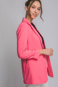 Evelyn Blazer in Coral Pink